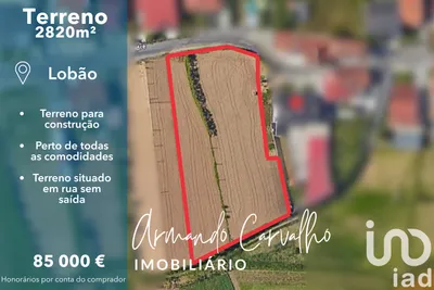 Fotografia 5 de Terreno de 2320 m² em Lobão