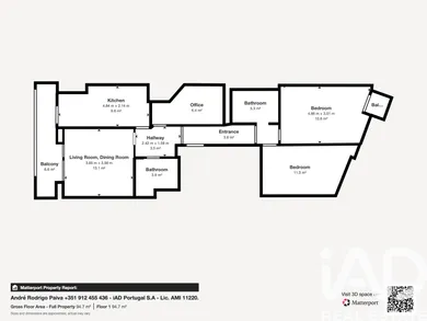 Appartement T2 à Porto