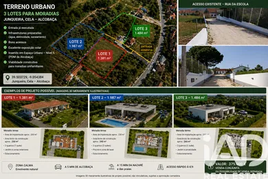 Terreno urbano em Cela