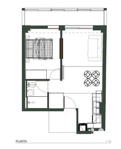 Appartement T1 à Porto