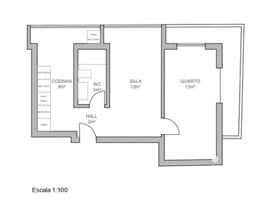 Apartamento T1 em Odivelas