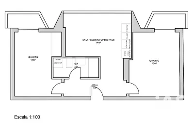Fotografia 3 de Apartamento 2 quartos de 56 m² em Amadora