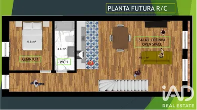 Terraced house in São Miguel do Rio Torto
