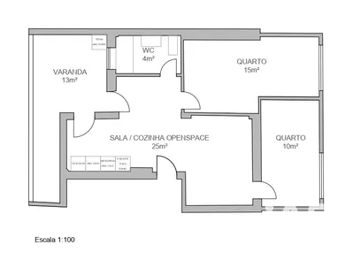 Apartamento T2 em Queluz