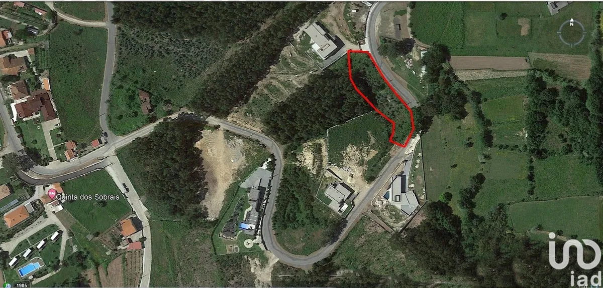 Terreno de 2227 m² em Gandra e Taião