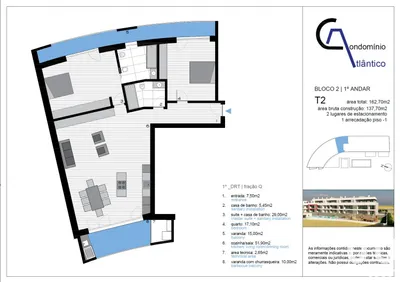 Fotografia 3 de Apartamento 2 quartos de 161 m² em Silveira