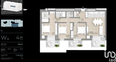 Fotografia 4 de Apartamento 3 quartos de 223 m² em Canidelo
