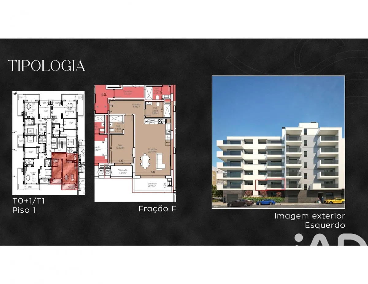 Apartamento 1 quarto de 81 m² em Armação de Pêra