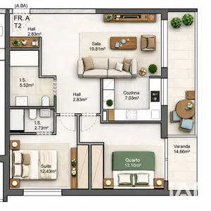 Appartement T2 à Leiria, Pousos, Barreira e Cortes