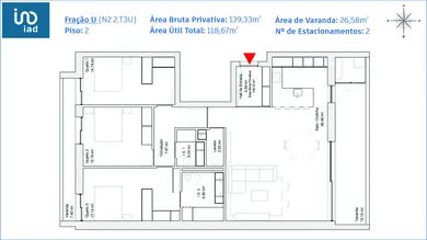Apartamento T3 em Glória E Vera Cruz