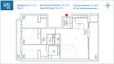 Fotografia 3 de Apartamento 3 quartos de 210 m² em Glória E Vera Cruz