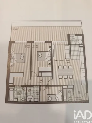 Apartamento T2 em Águas Santas