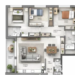 Appartement T3 à Leiria, Pousos, Barreira e Cortes