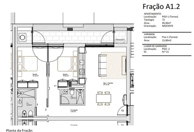 Appartement T2 à Paranhos