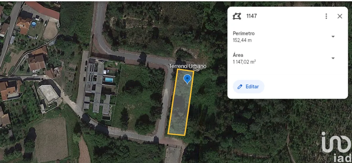 Terreno de 1147 m² em Pinheiro da Bemposta, Travanca e Palmaz