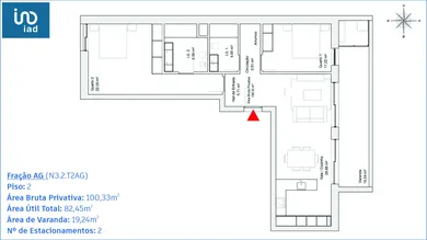 Apartamento T2 em Glória E Vera Cruz