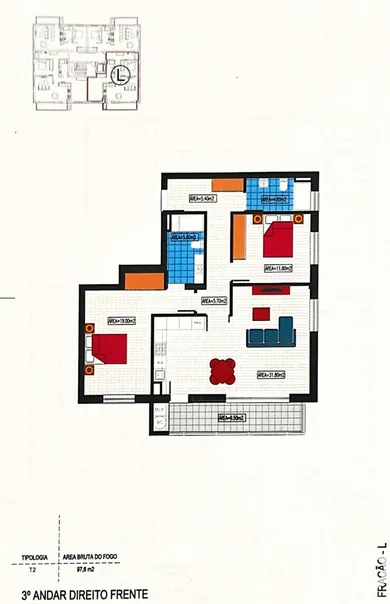 Appartement T2 à Avanca