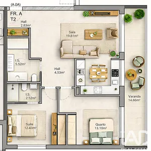 Appartement T2 à Leiria, Pousos, Barreira e Cortes