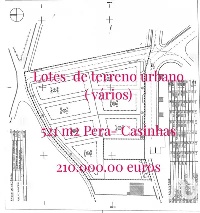 Fotografia 3 de Terreno de 521 m² em Alcantarilha e Pêra