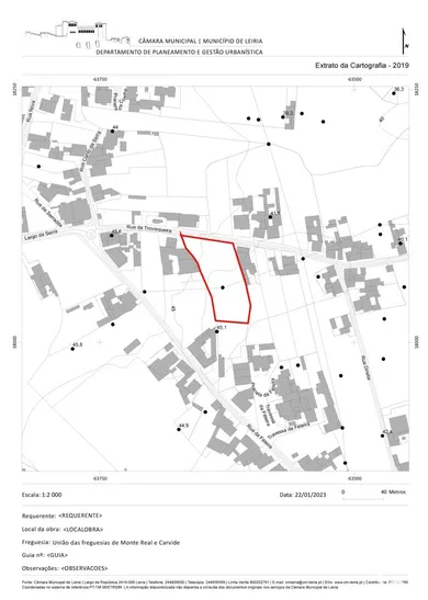 Terreno urbano em Monte Real e Carvide