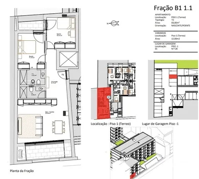 Apartment T2 in Paranhos