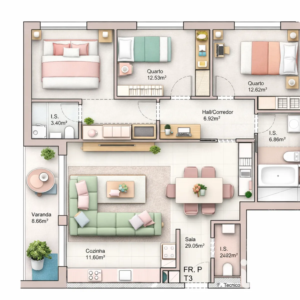 Apartamento 3 quartos de 150 m² em Leiria, Pousos, Barreira e Cortes